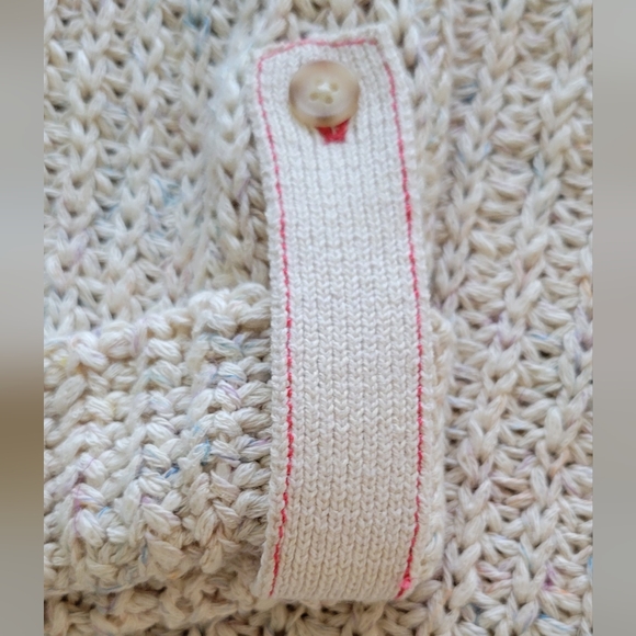 Anthropologie cable sweater women's size Medium cream nwt - Picture 11 of 14